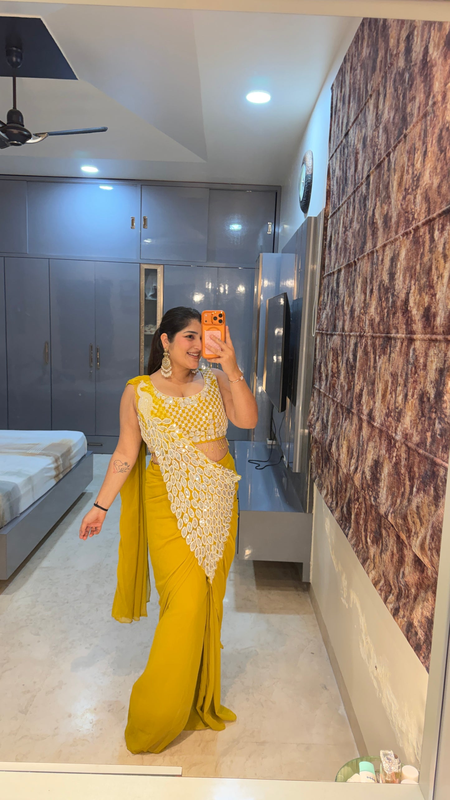 Heavy pallu saree