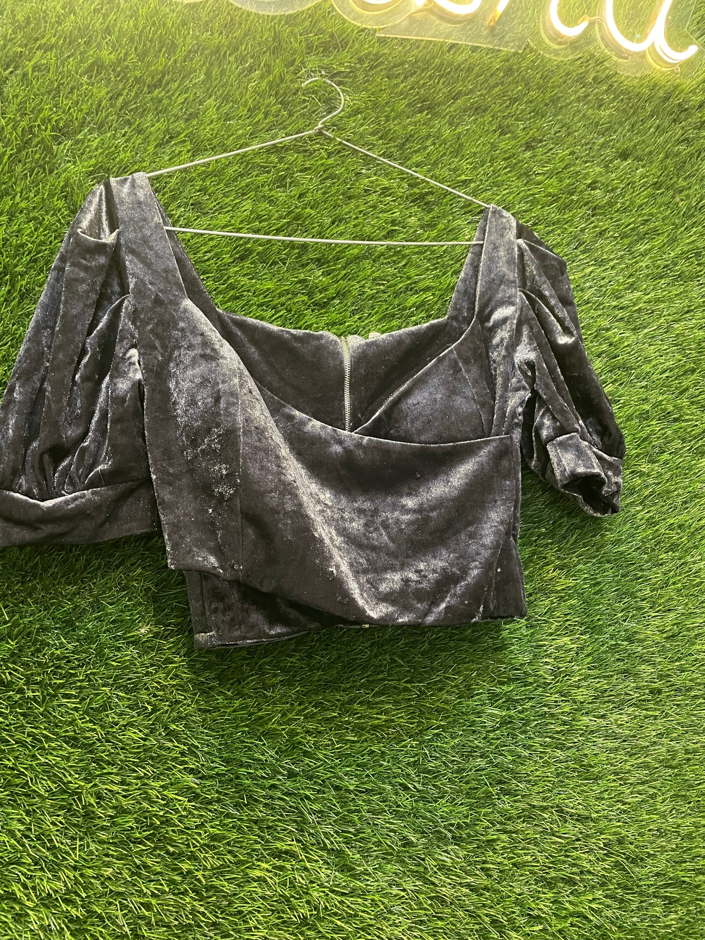 Satin crop top