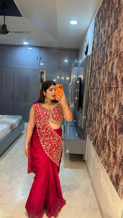 Sheila saree (pink)
