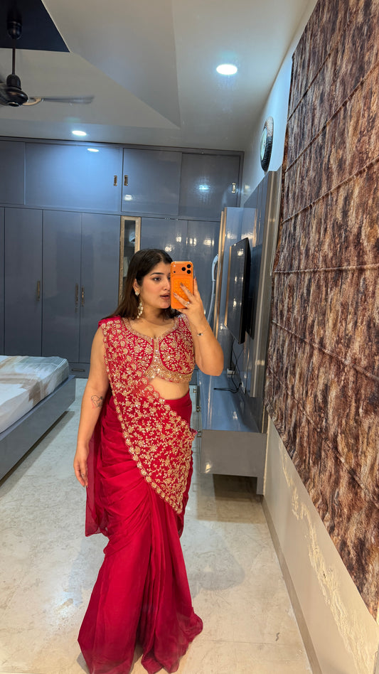 Sheila saree (pink)