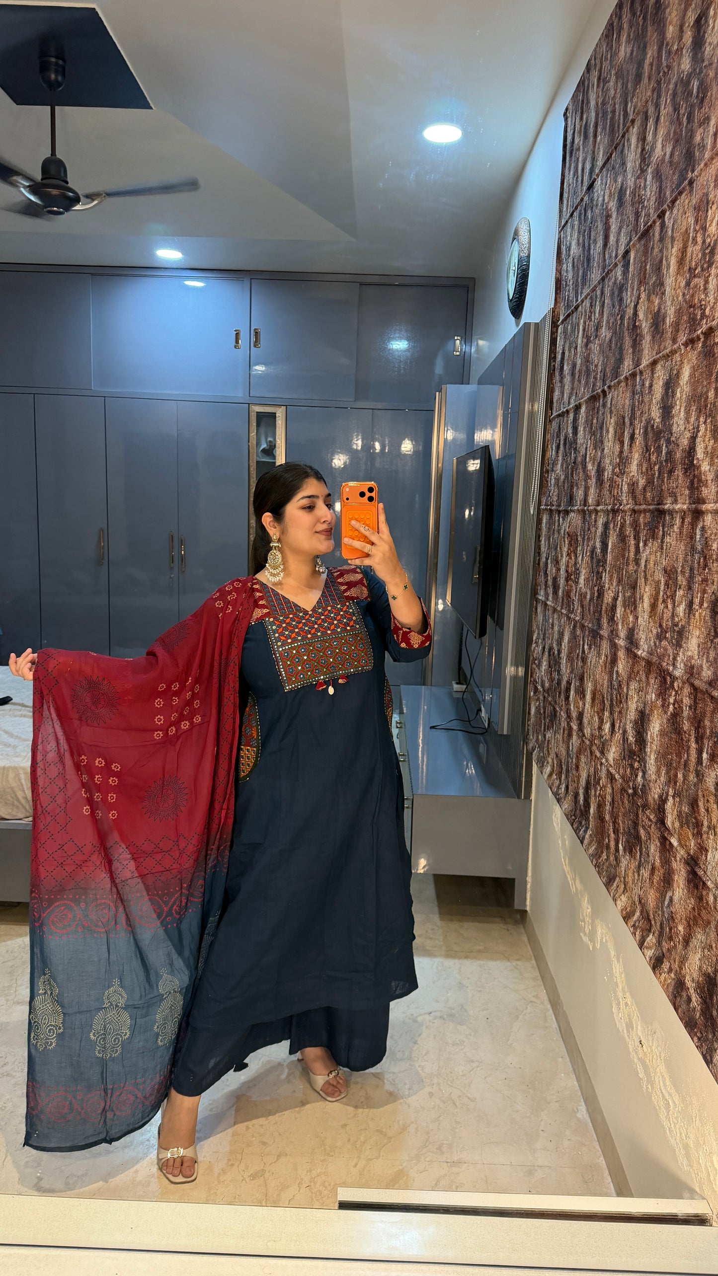 Pocket design kurta set