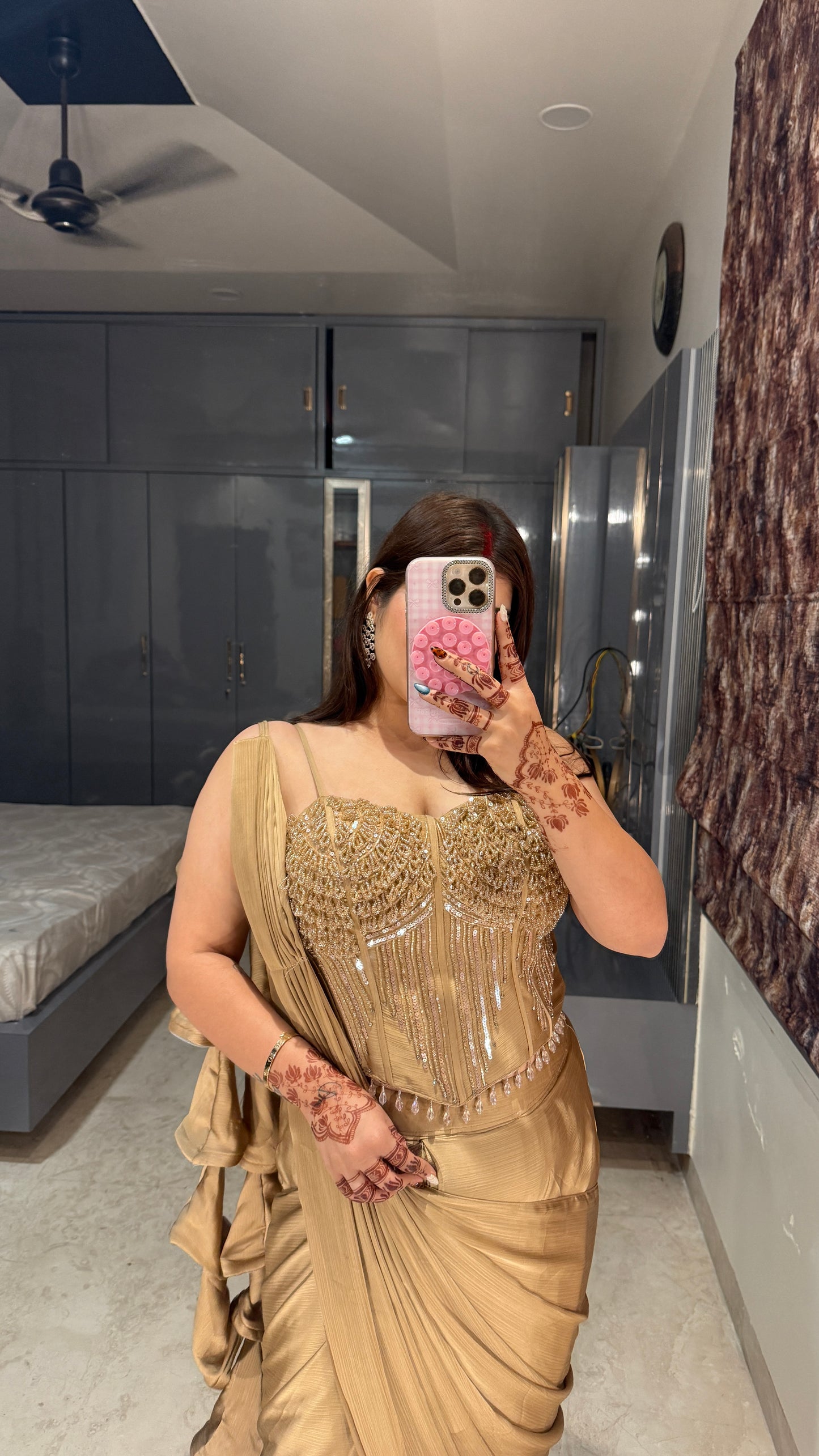 Premium corset saree