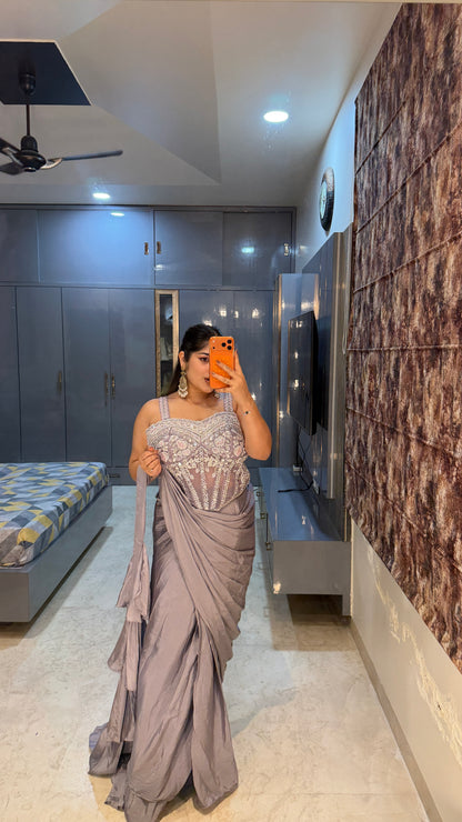 Corset saree