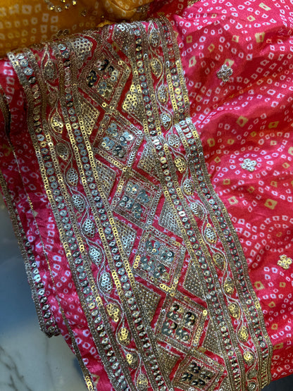 Bandhej sharara set.