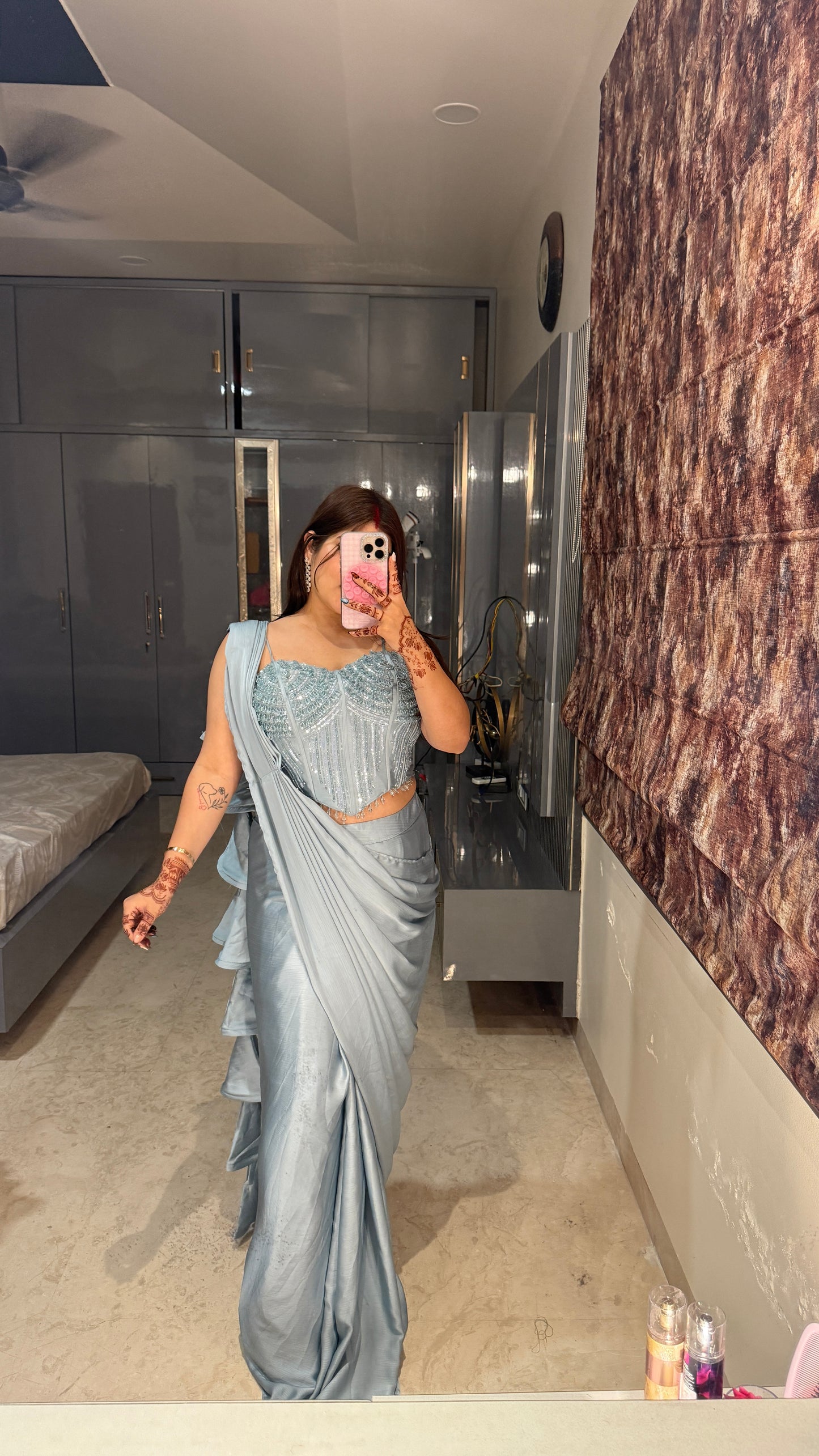 Premium corset saree