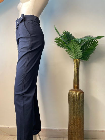 Ankle length pant with belt(skin fit)