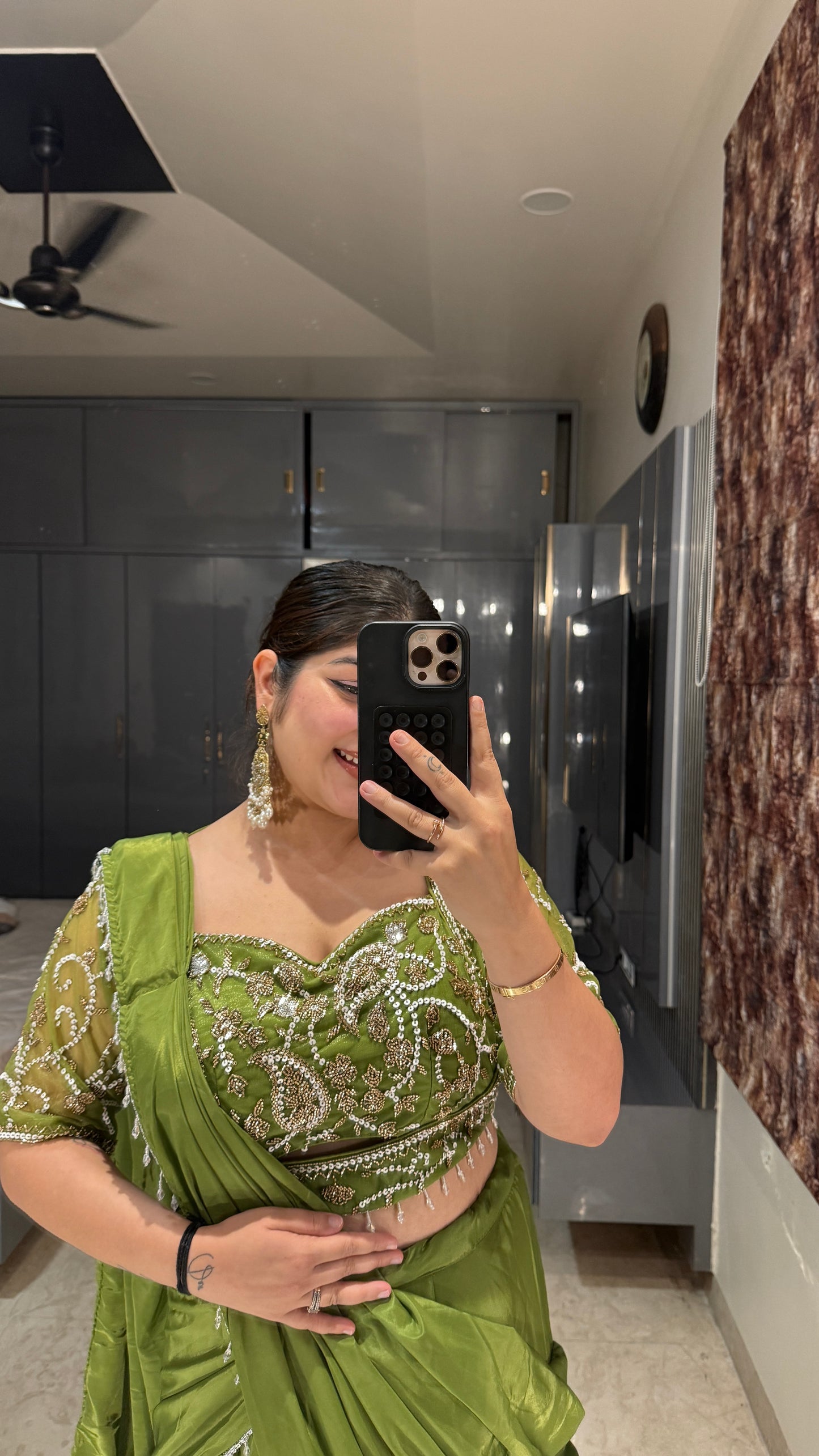Chandani saree green