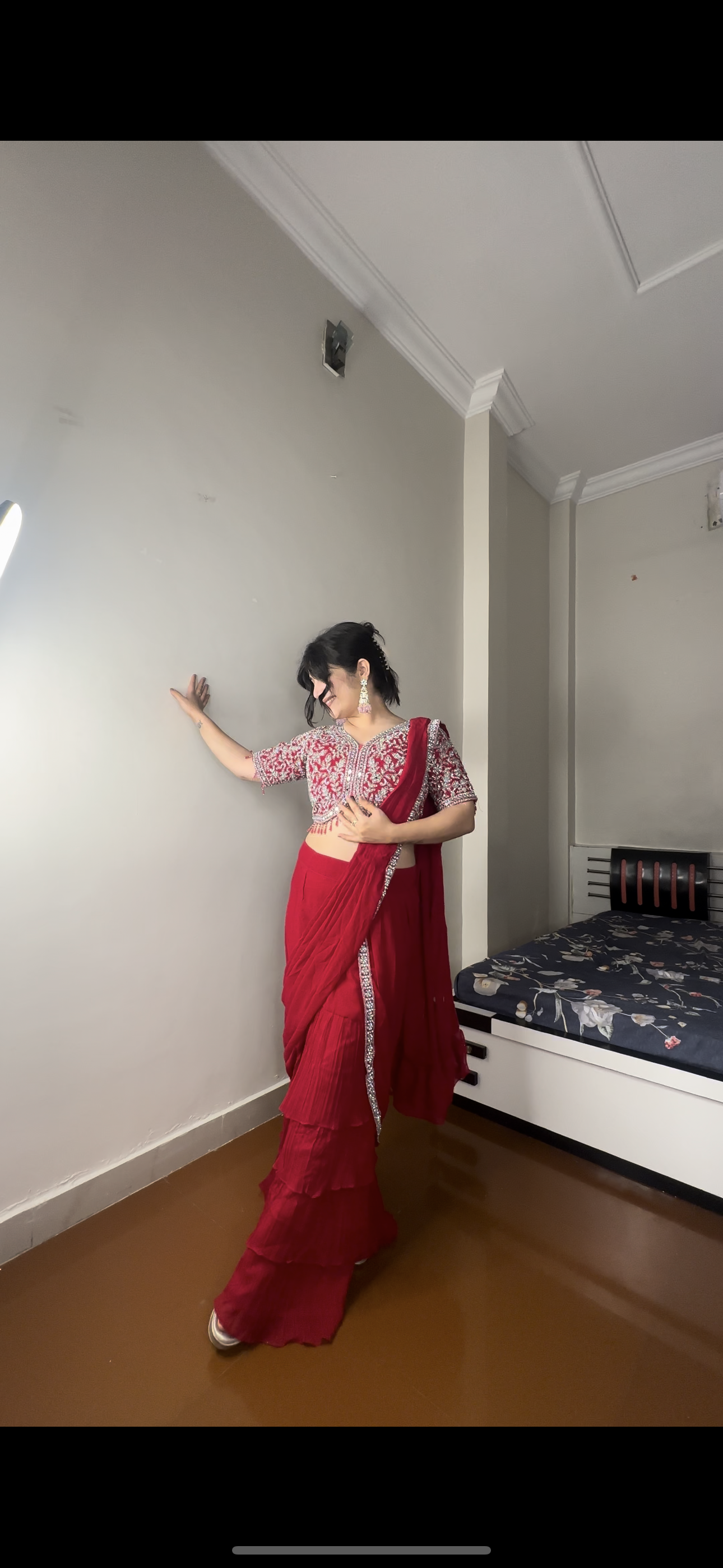 Predrape mirror work