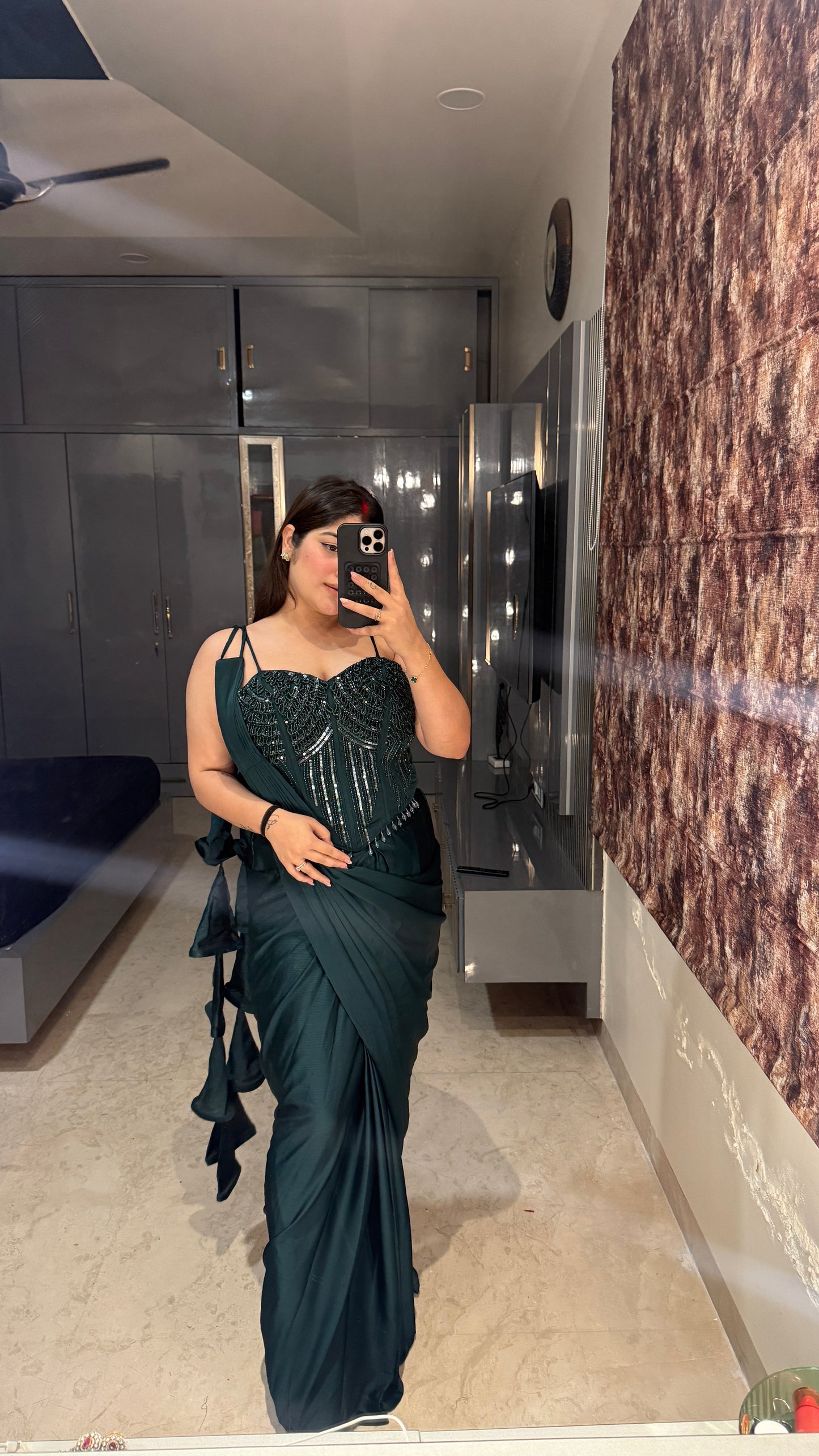 Premium corset saree