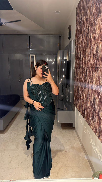 Premium corset saree