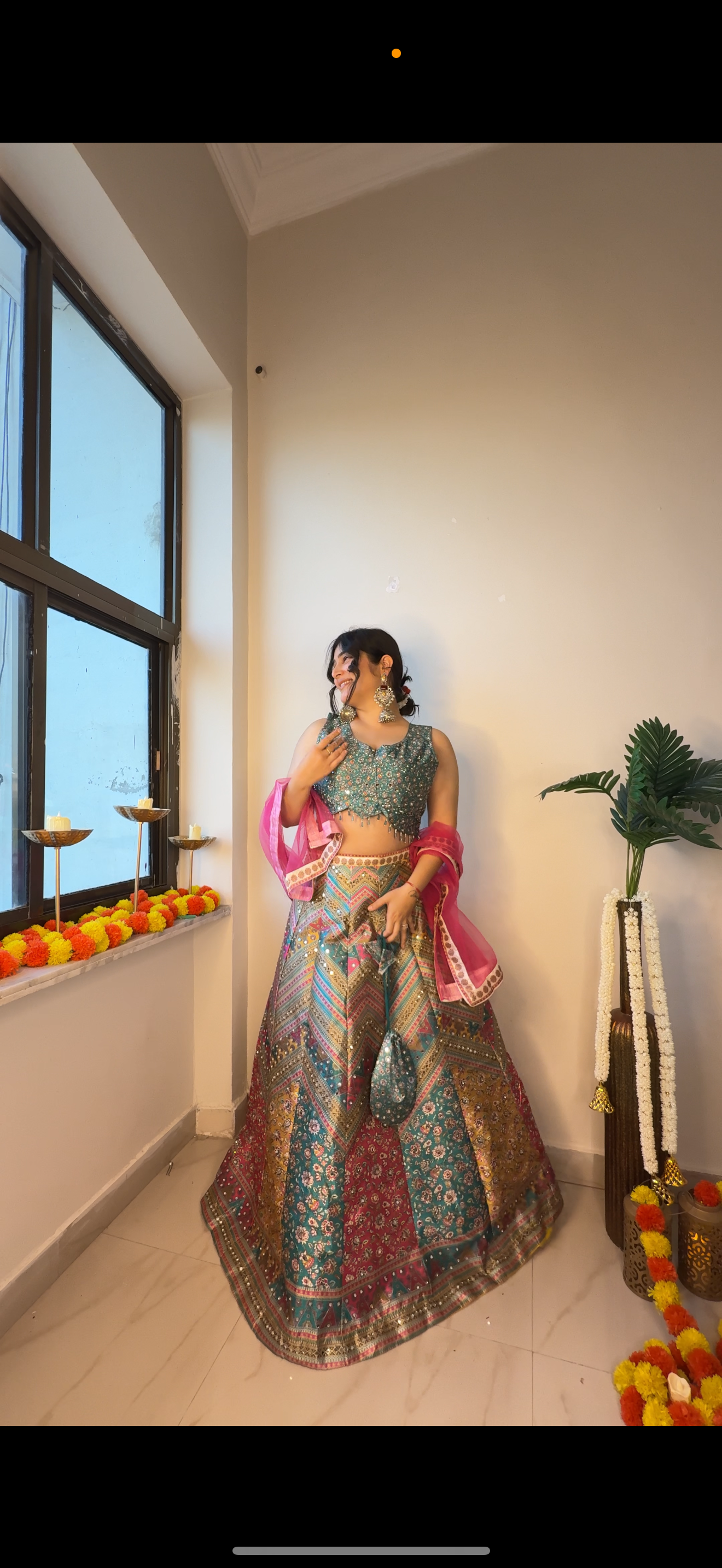 Multi Lehenga bb silk