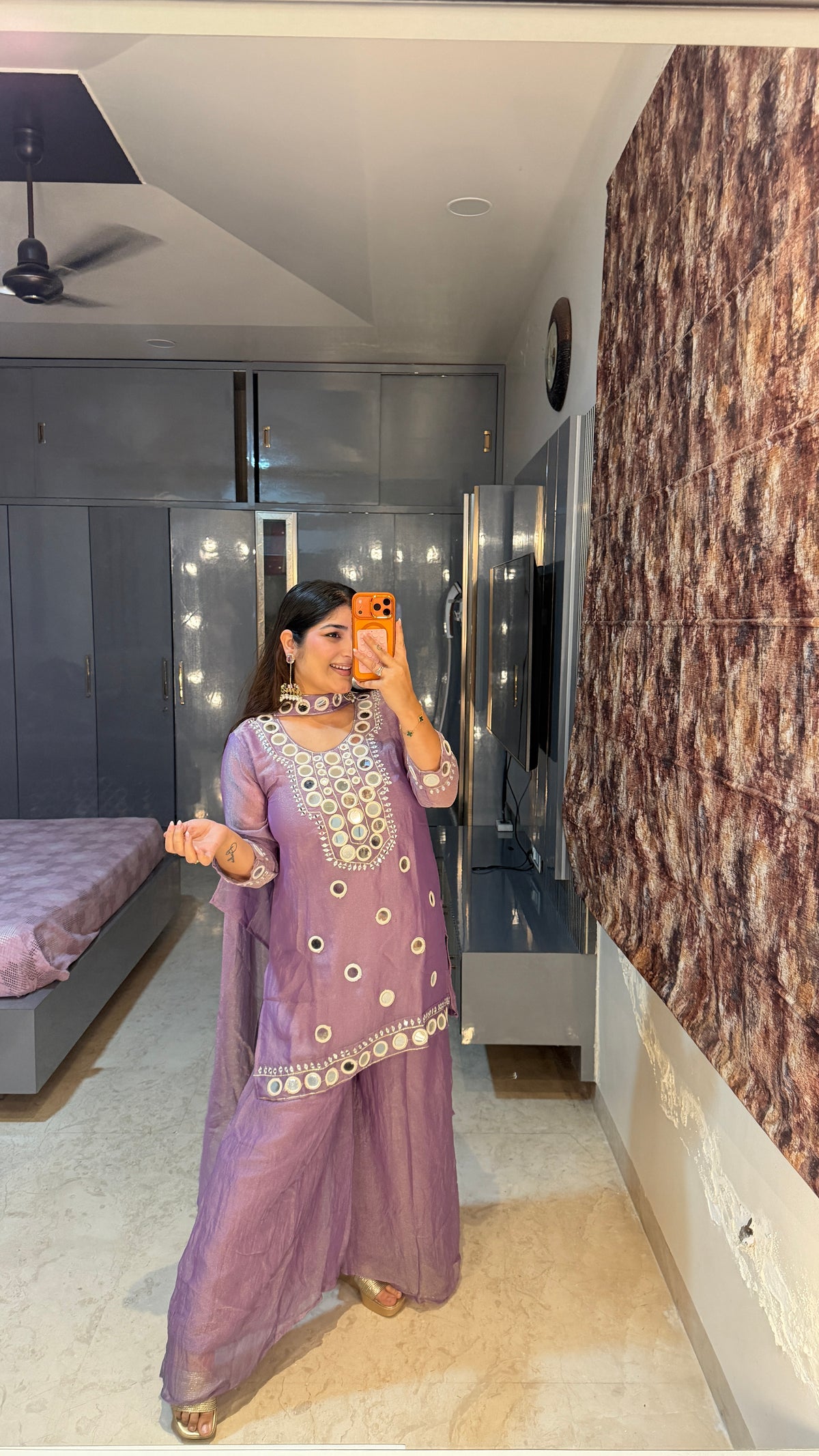 Mirror work Kurta