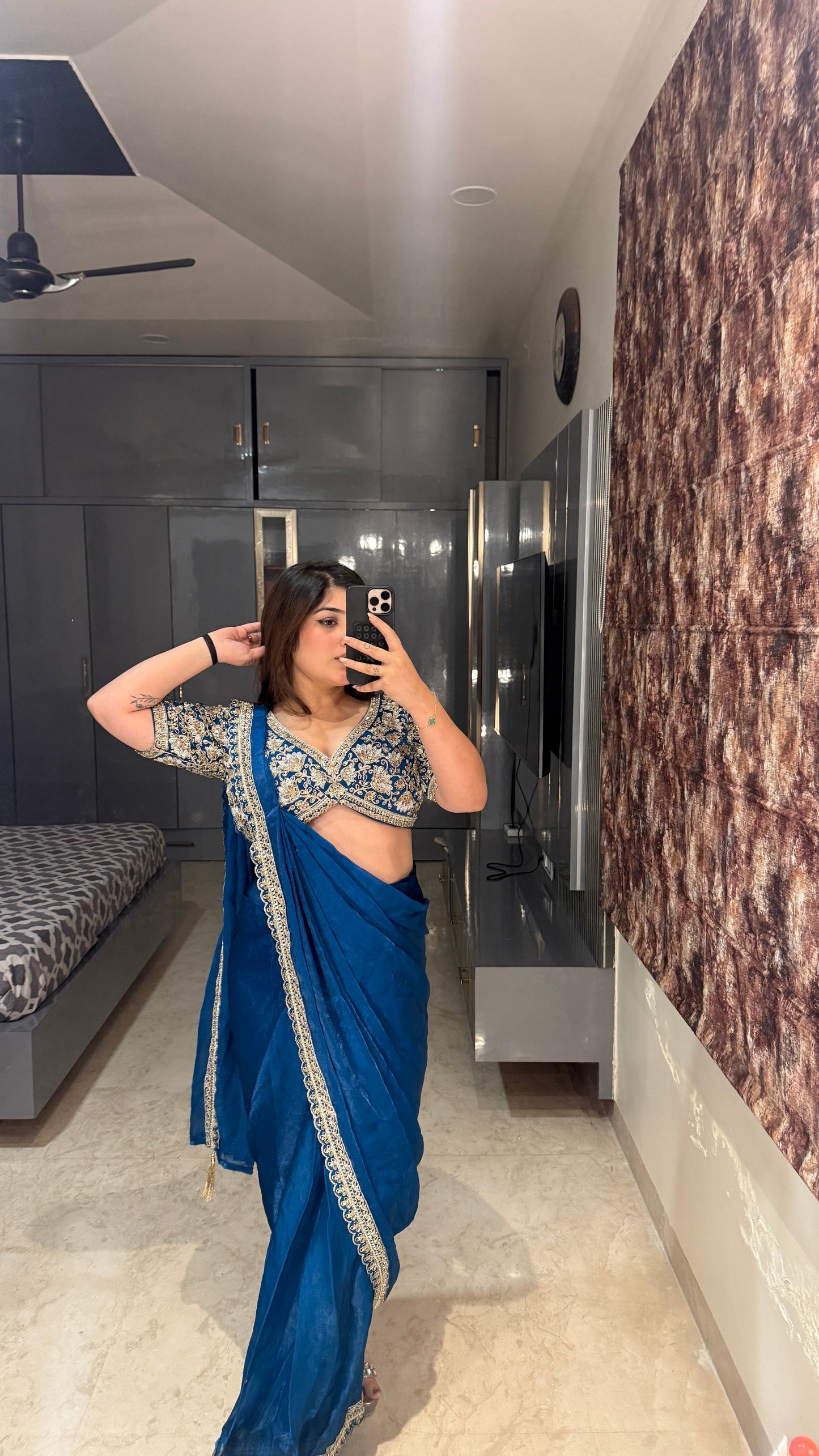 Dil Aagya saree 2.0 Blue