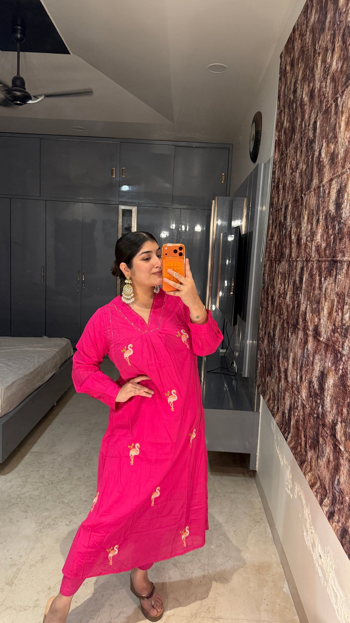 Flamingo kurta set