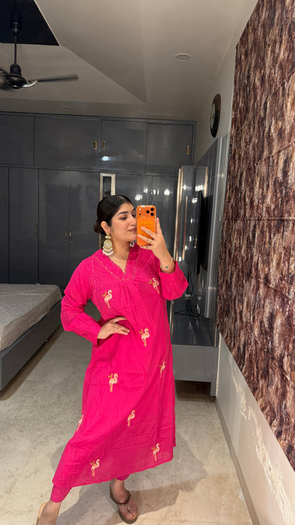 Flamingo kurta set