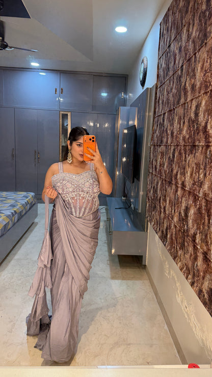 Corset saree