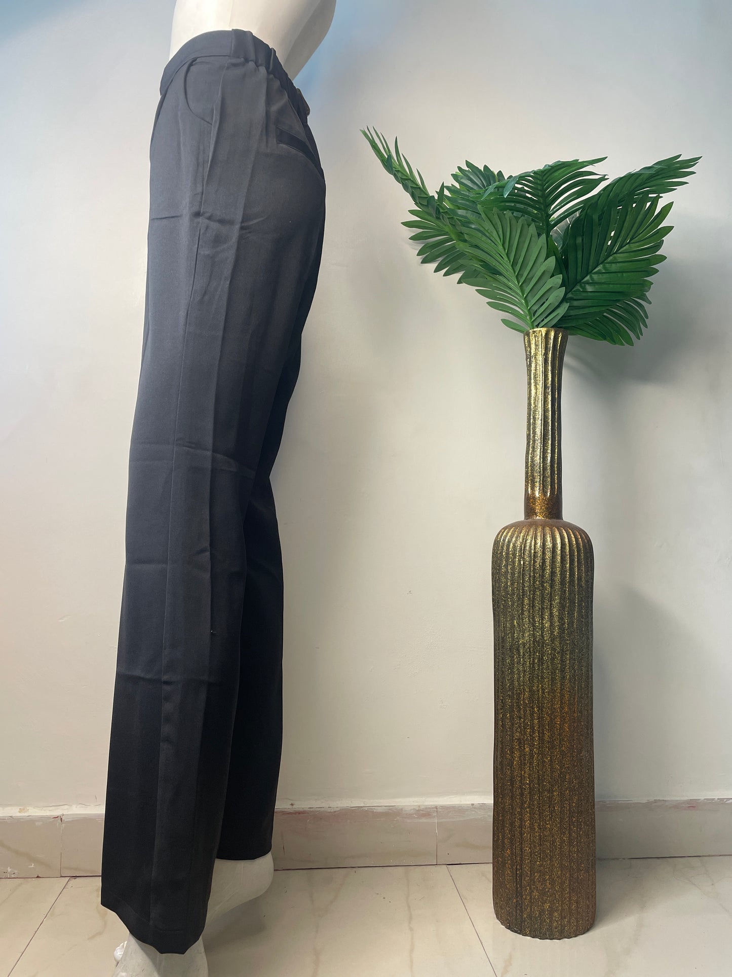Black Bell bottom pants(rte038)