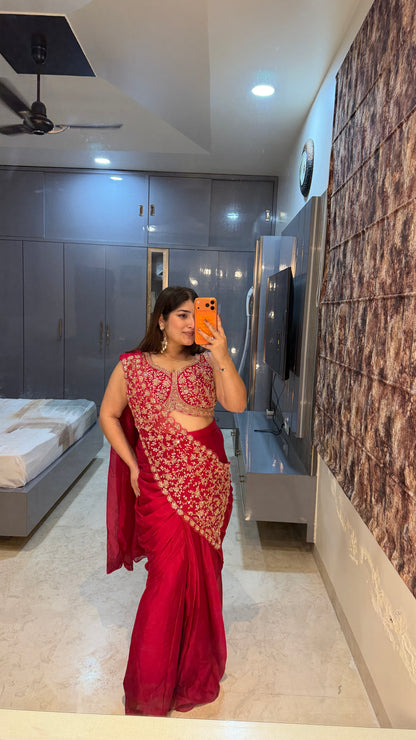 Sheila saree (pink)