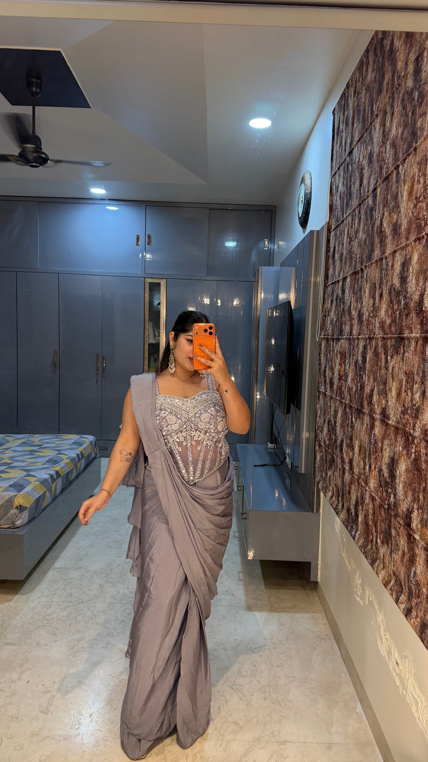 Corset saree