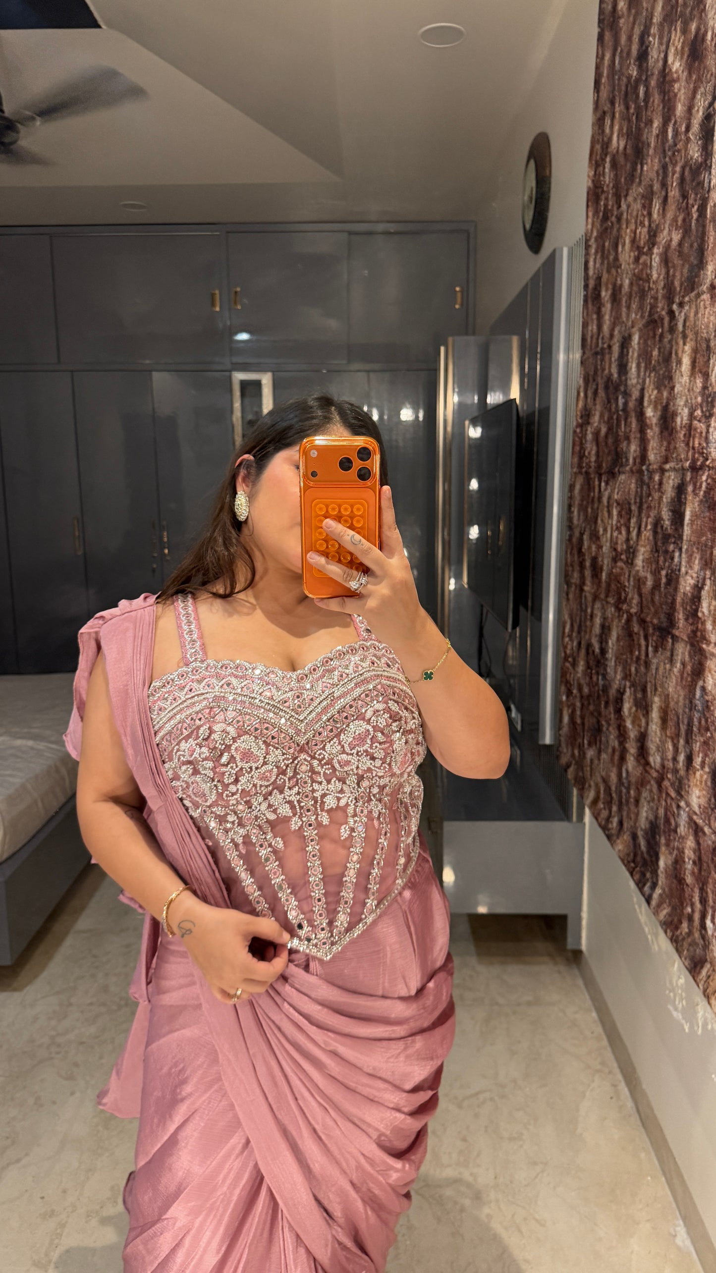 Corset saree
