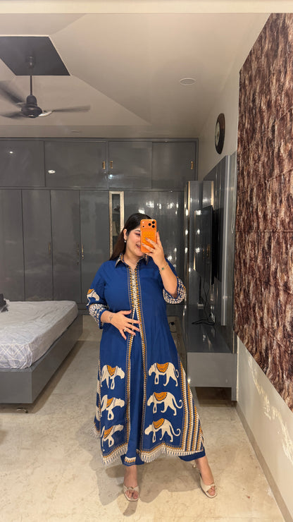 Camel kurta set