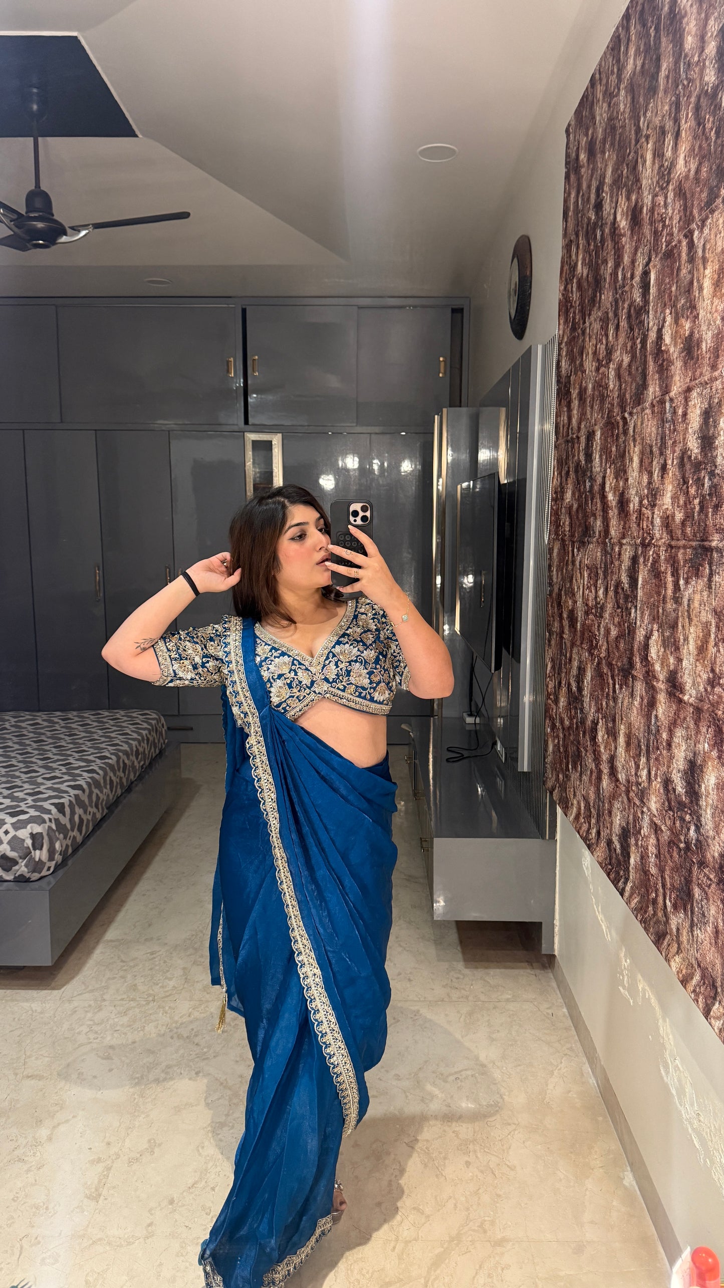 Dil Aagya saree 2.0 Blue