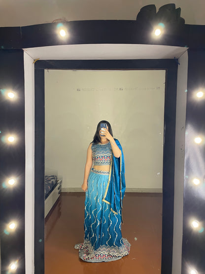 Lehenga with belt