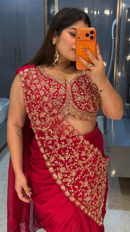 Sheila saree (pink)