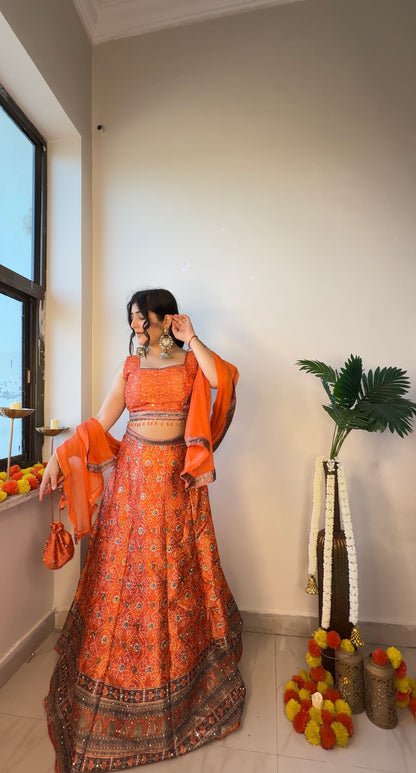 BB silk lehenga