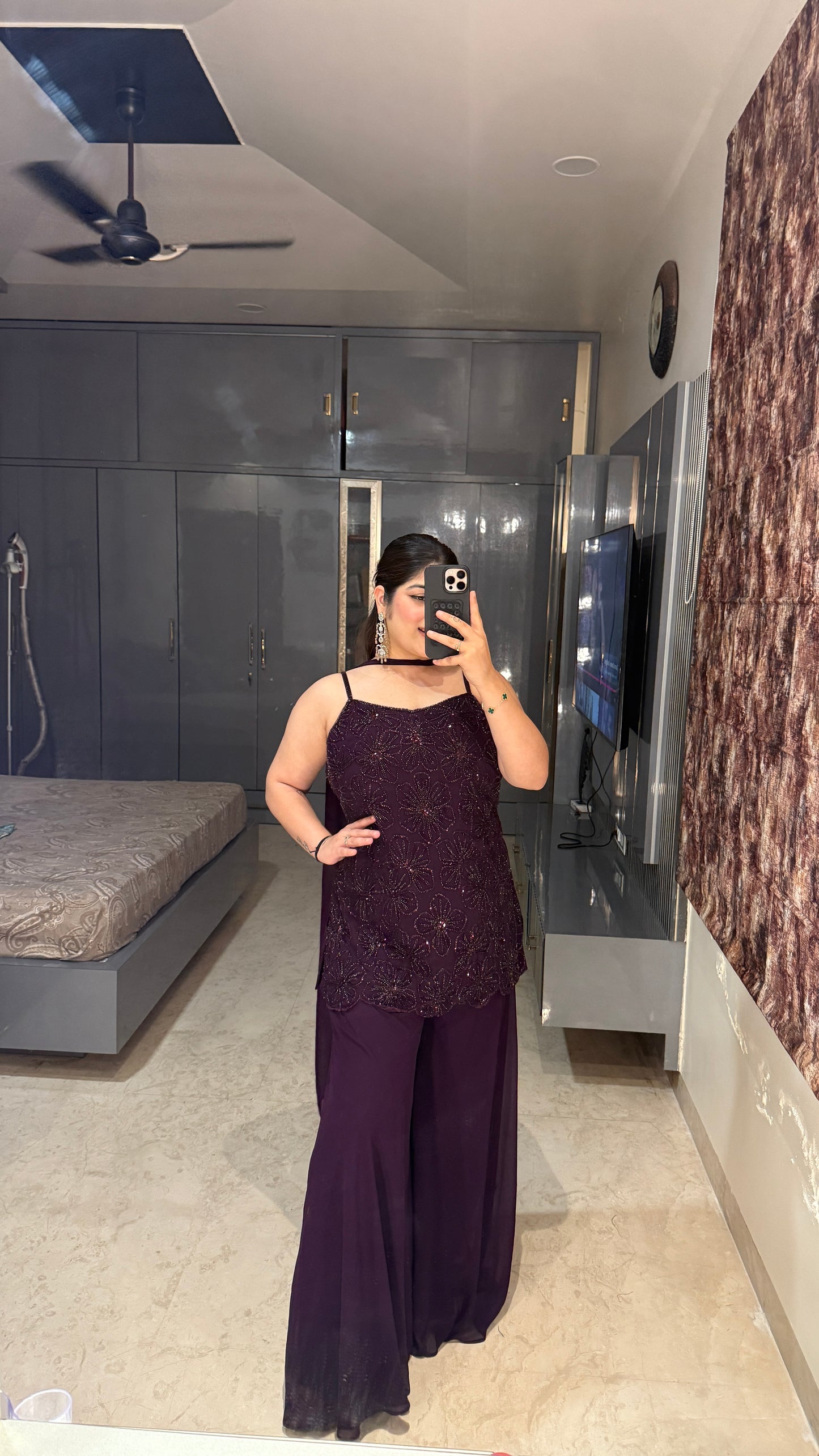 Sheen plazo set