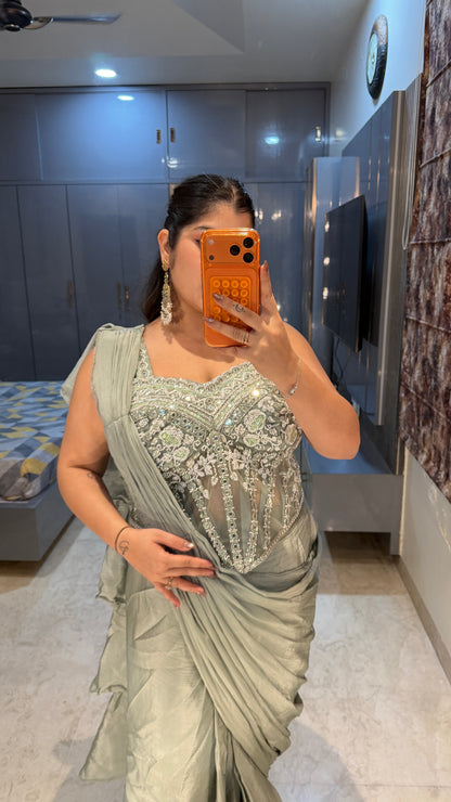 Corset saree