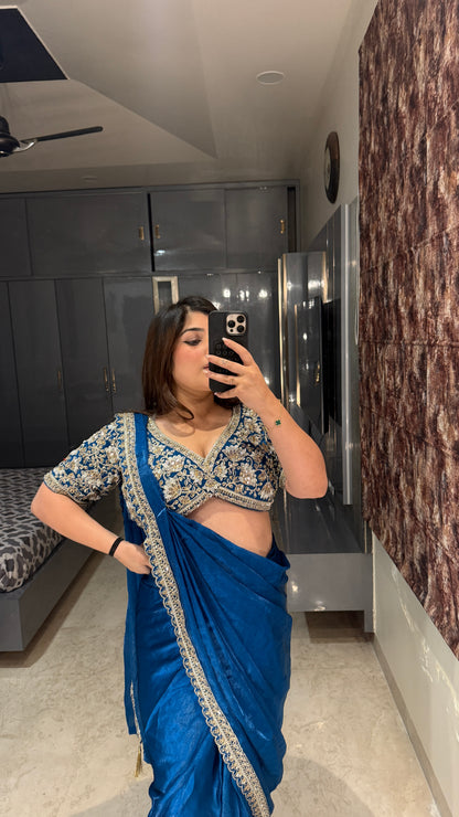 Dil Aagya saree 2.0 Blue