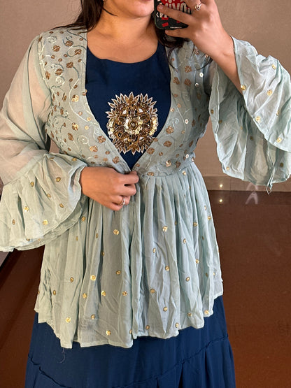 Indowestern lehenga