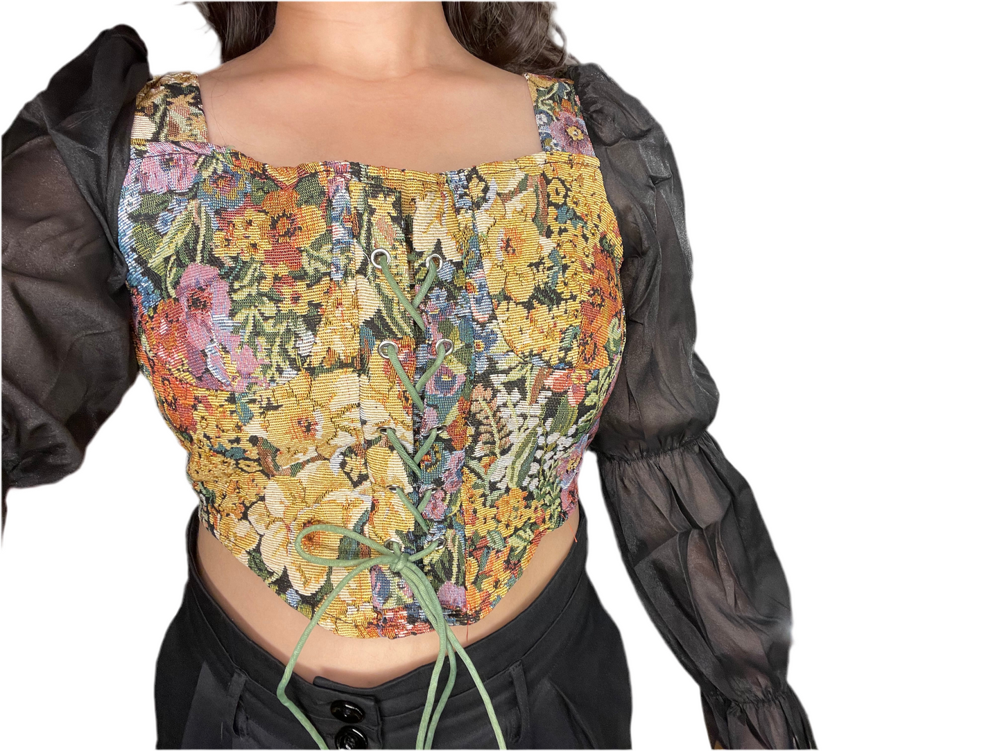 Floral corset