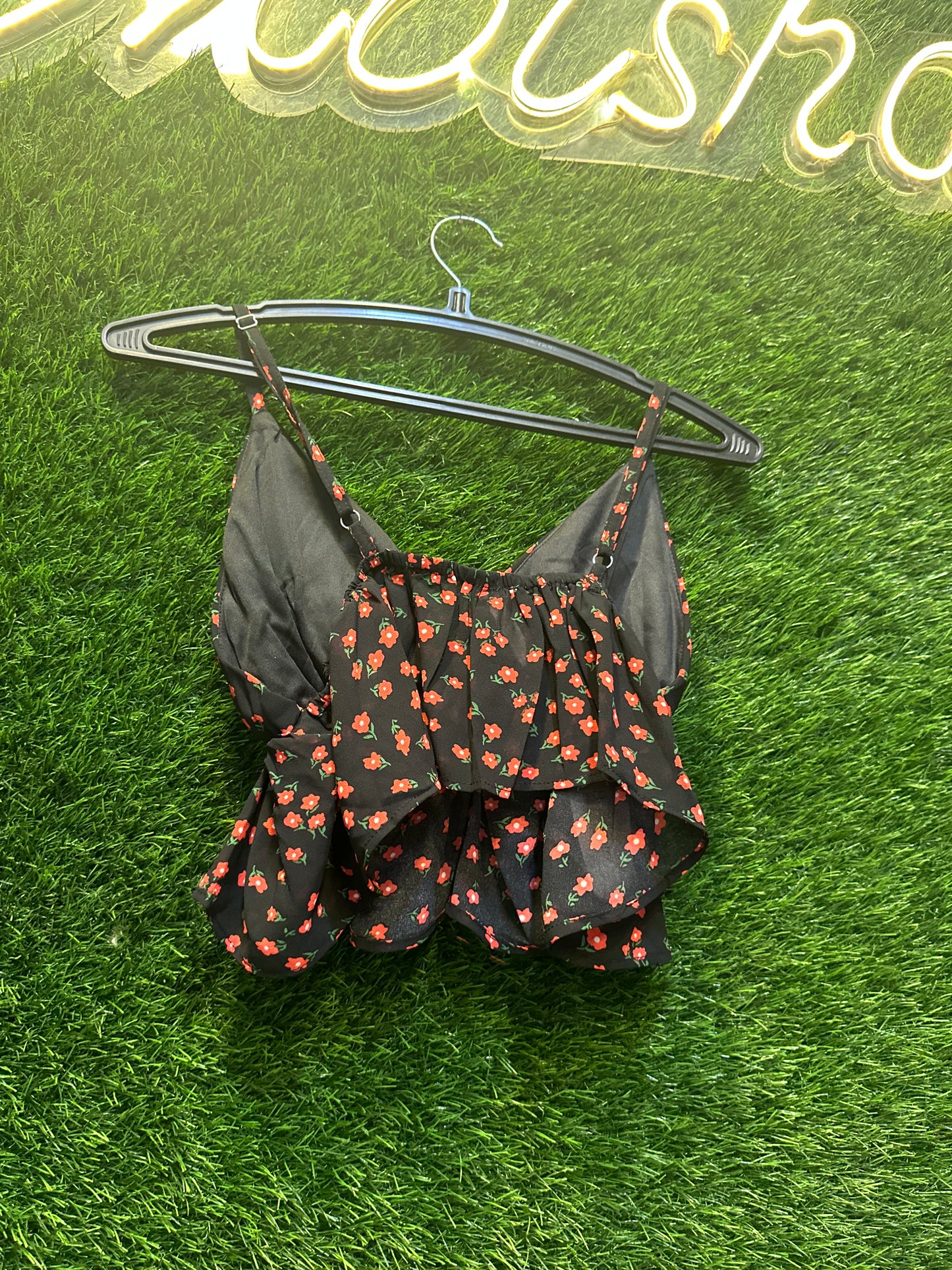 Black crop top