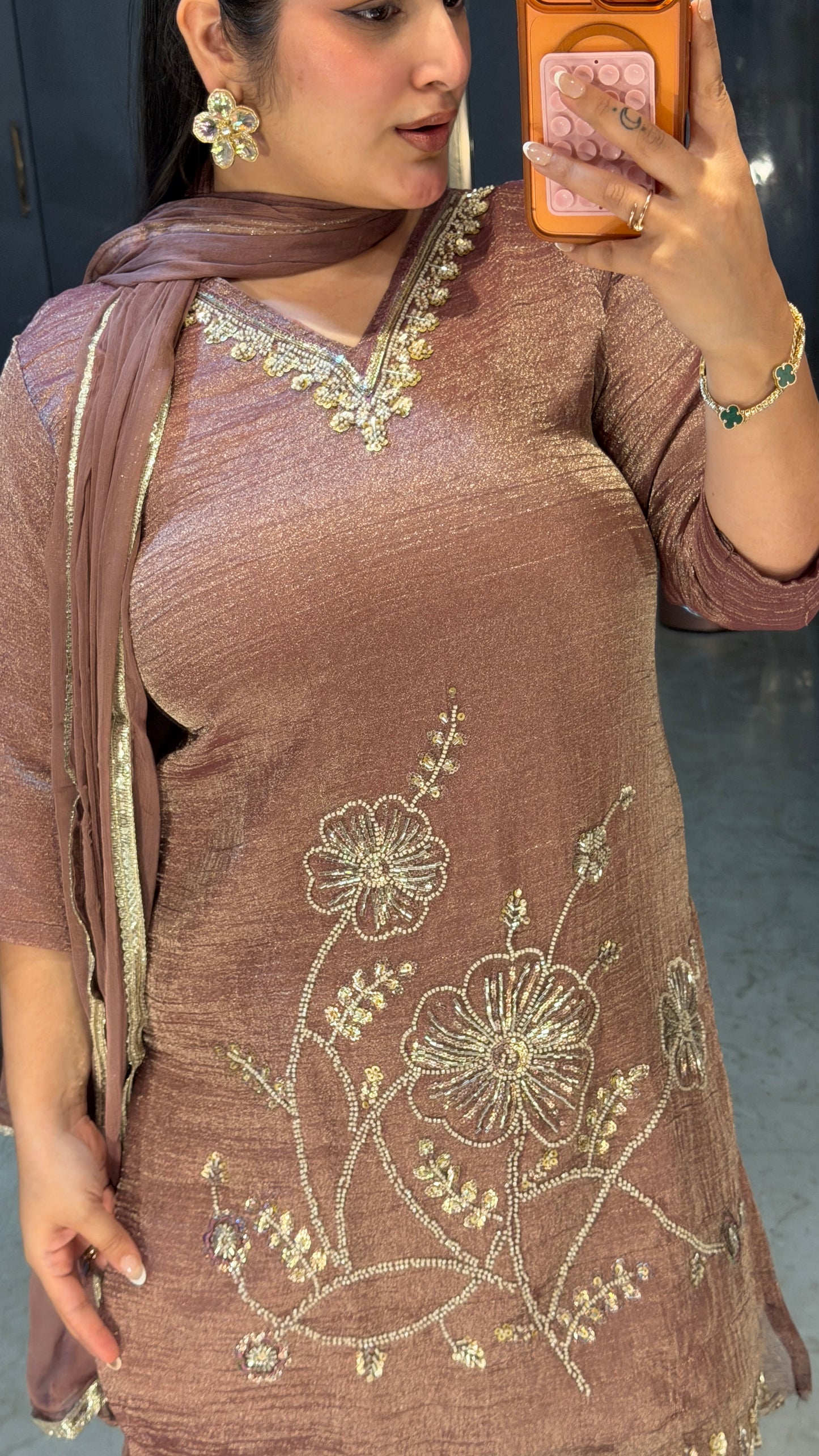Zari kurta set