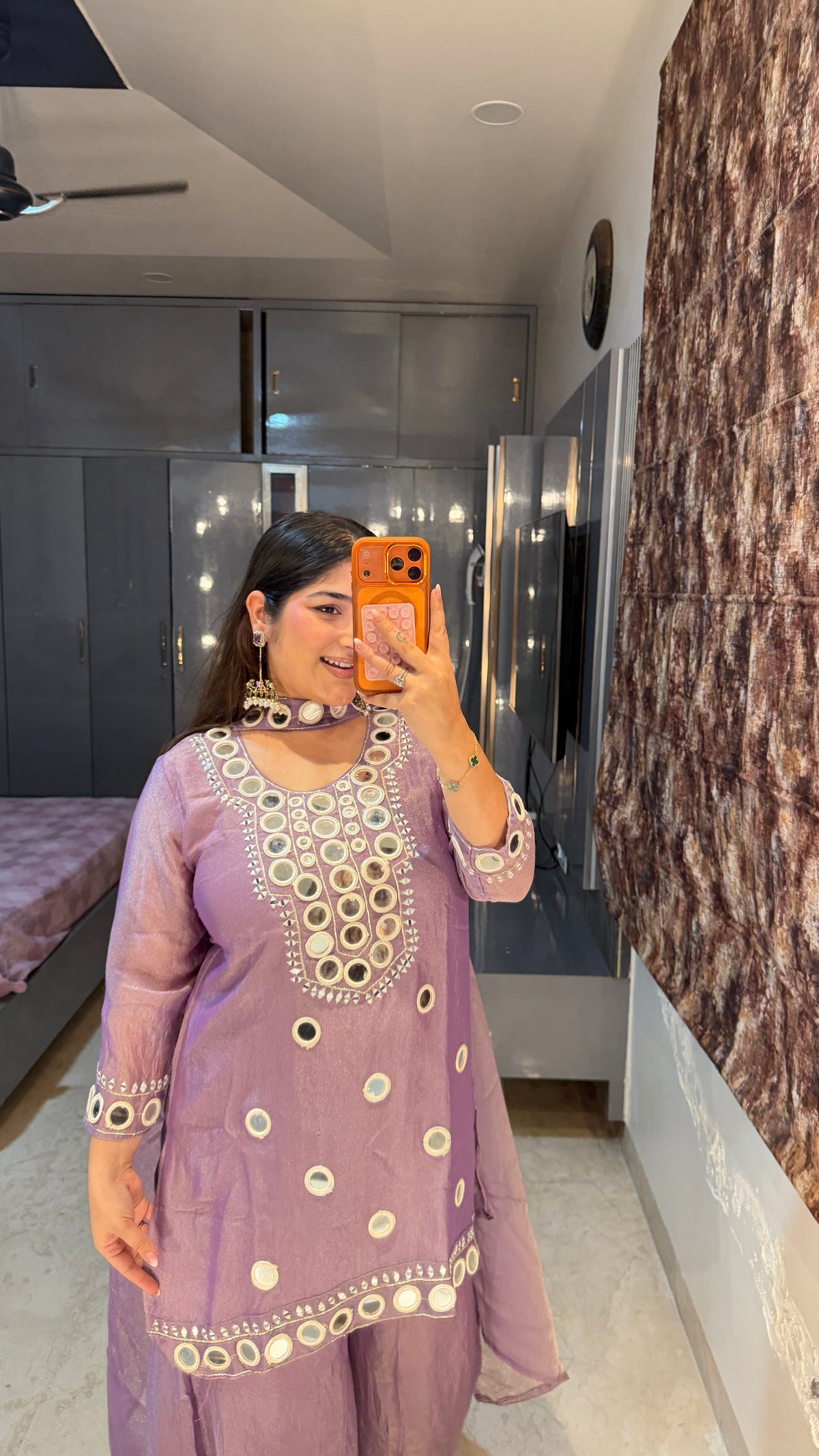 Mirror work Kurta