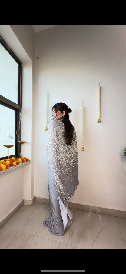 Glittery saree