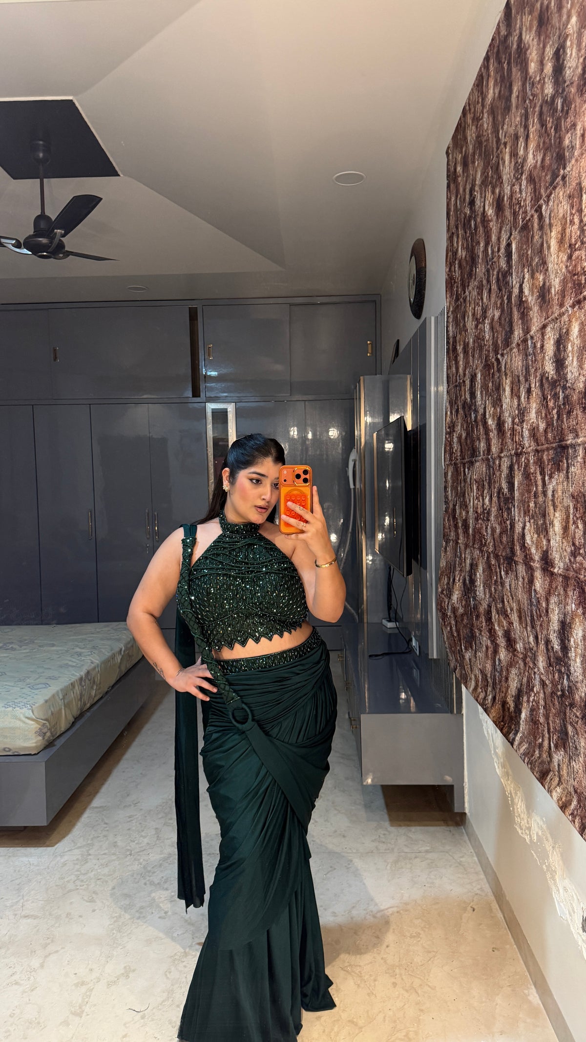 Green Bomb halter neck