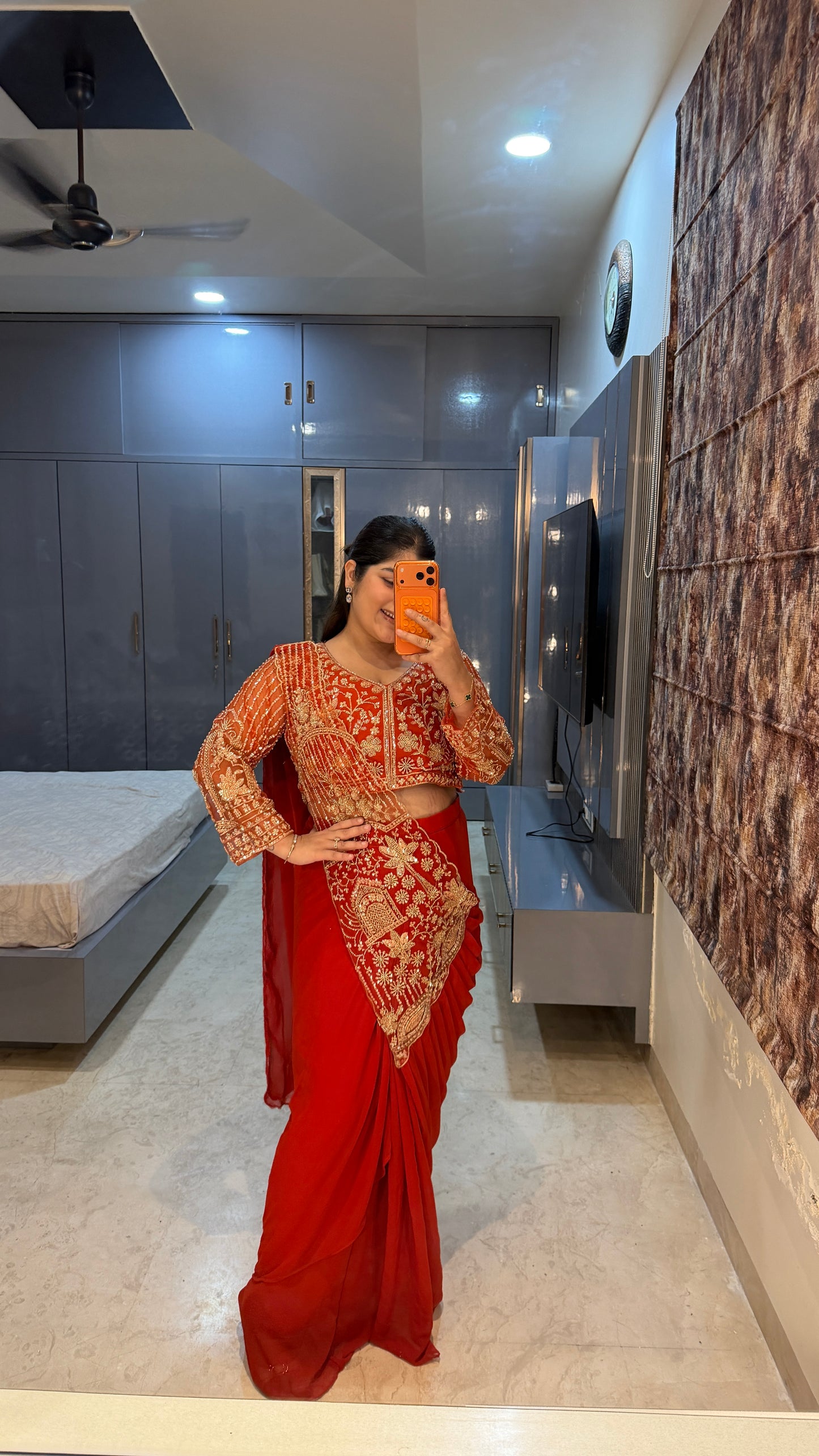 Tropical saree