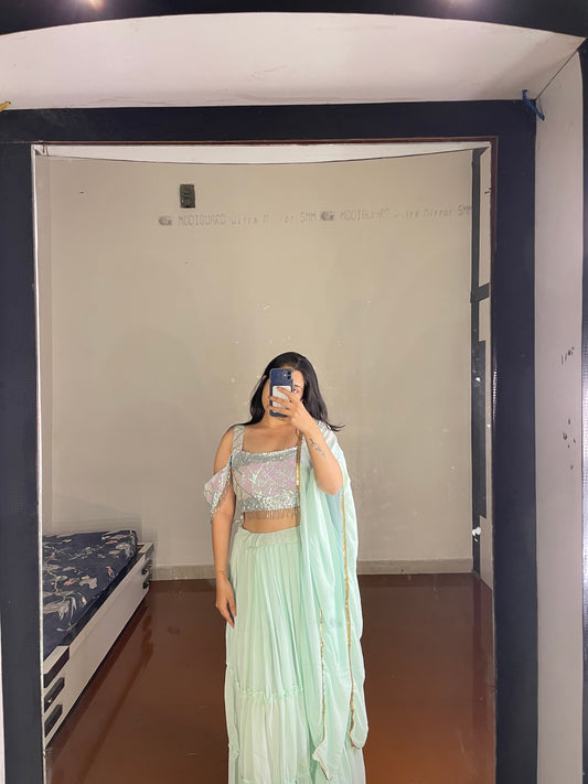 Pastel lehenga