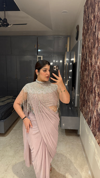 Fringe saree