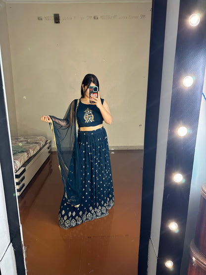 Short jacket lehenga