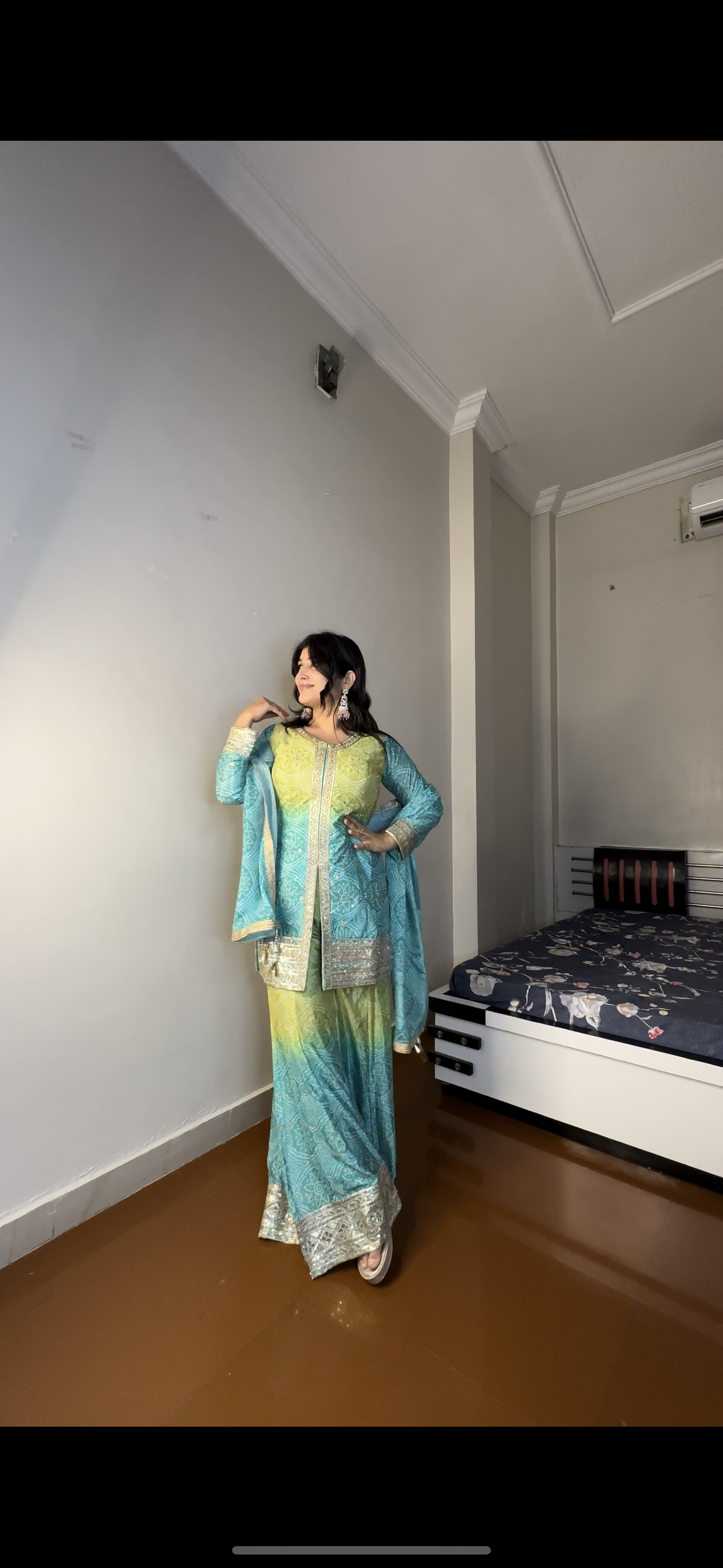 Bandhej sharara set .