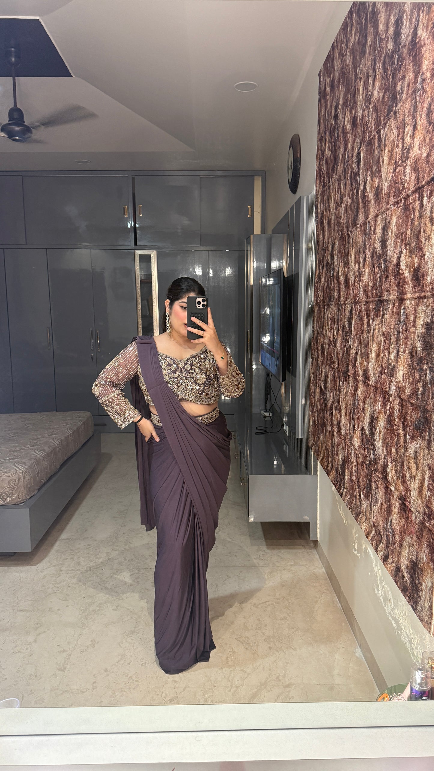 Sunehri saree