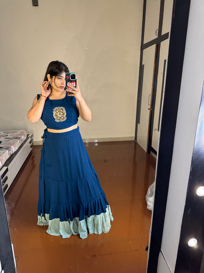 Indowestern lehenga