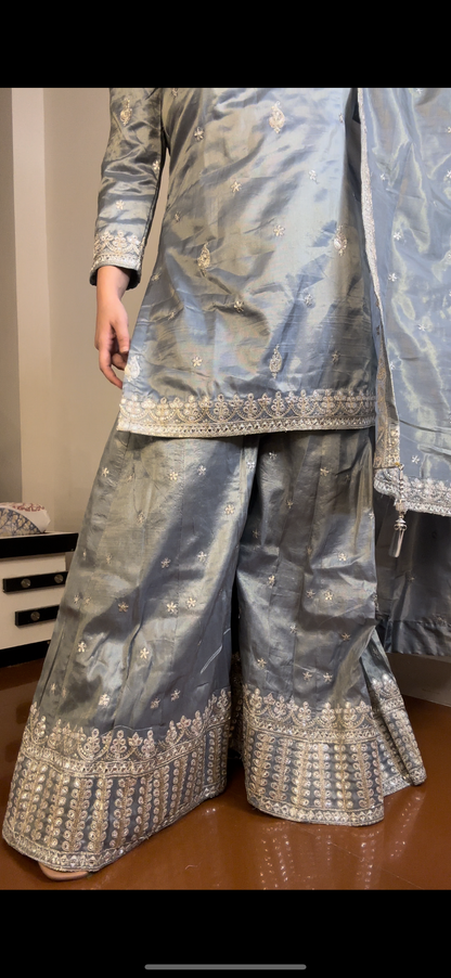 Shimmer tissue plazo set