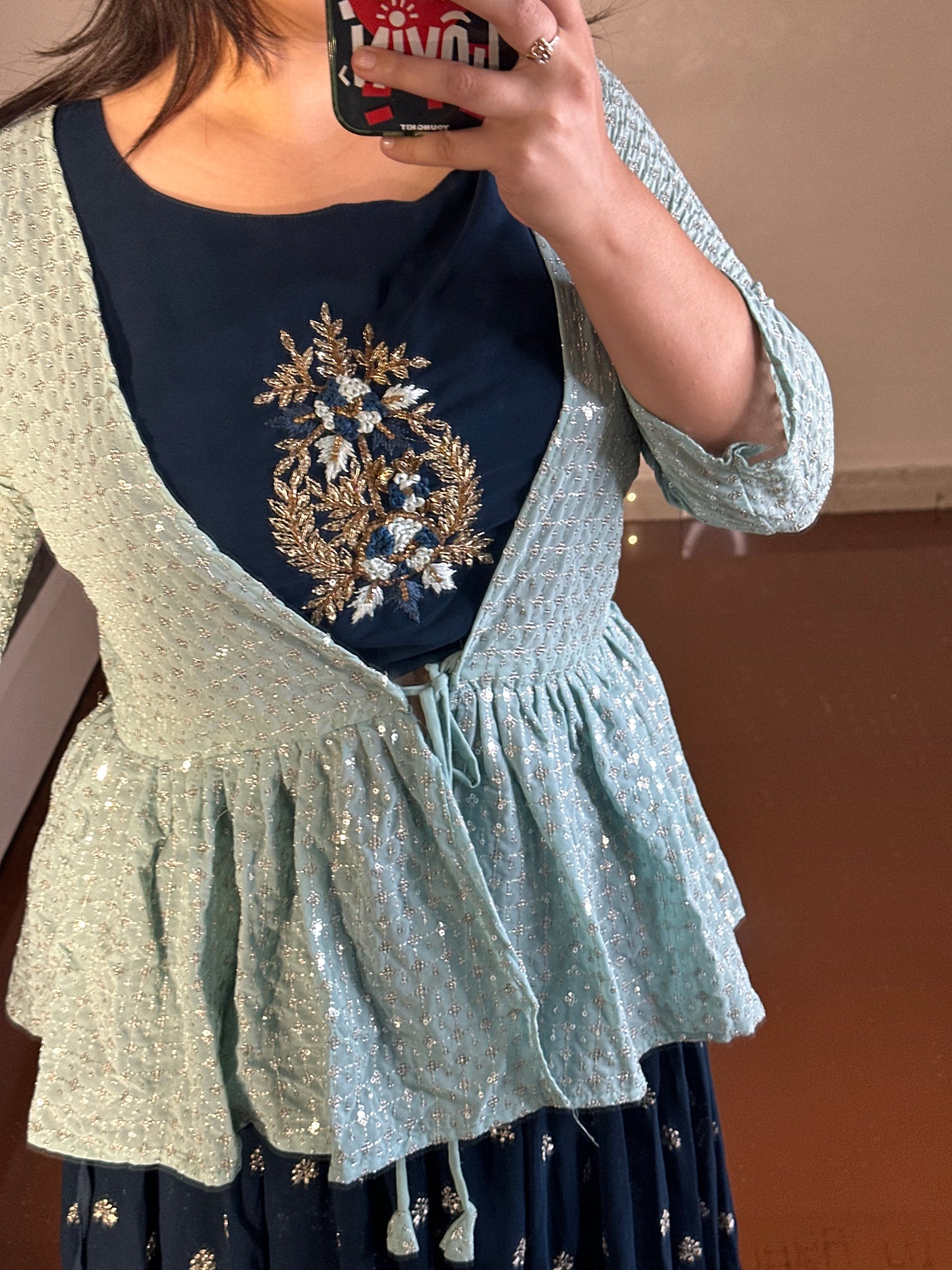 Short jacket lehenga