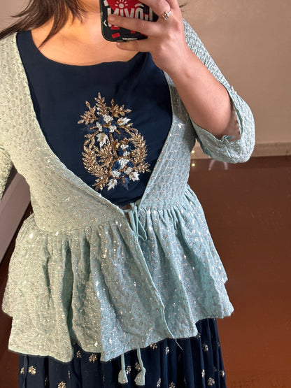 Short jacket lehenga