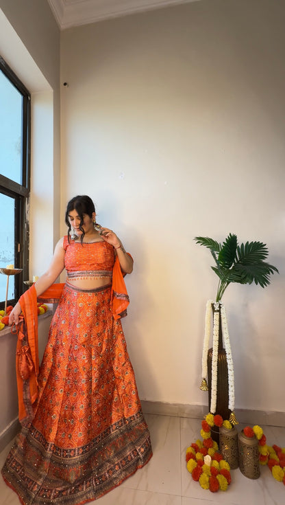 BB silk lehenga